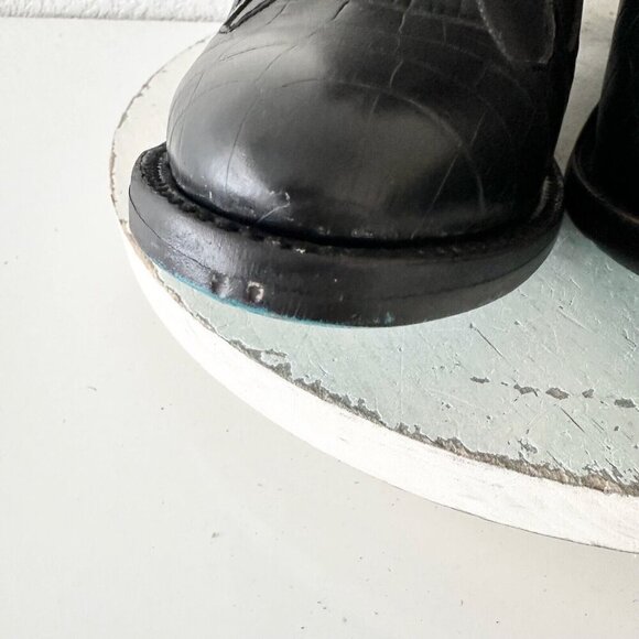 NEW Lane CHELSEA Womens Cowboy Bootie 11 Cowgirl Western Black Short Ankle Boots - Picture 7 of 12